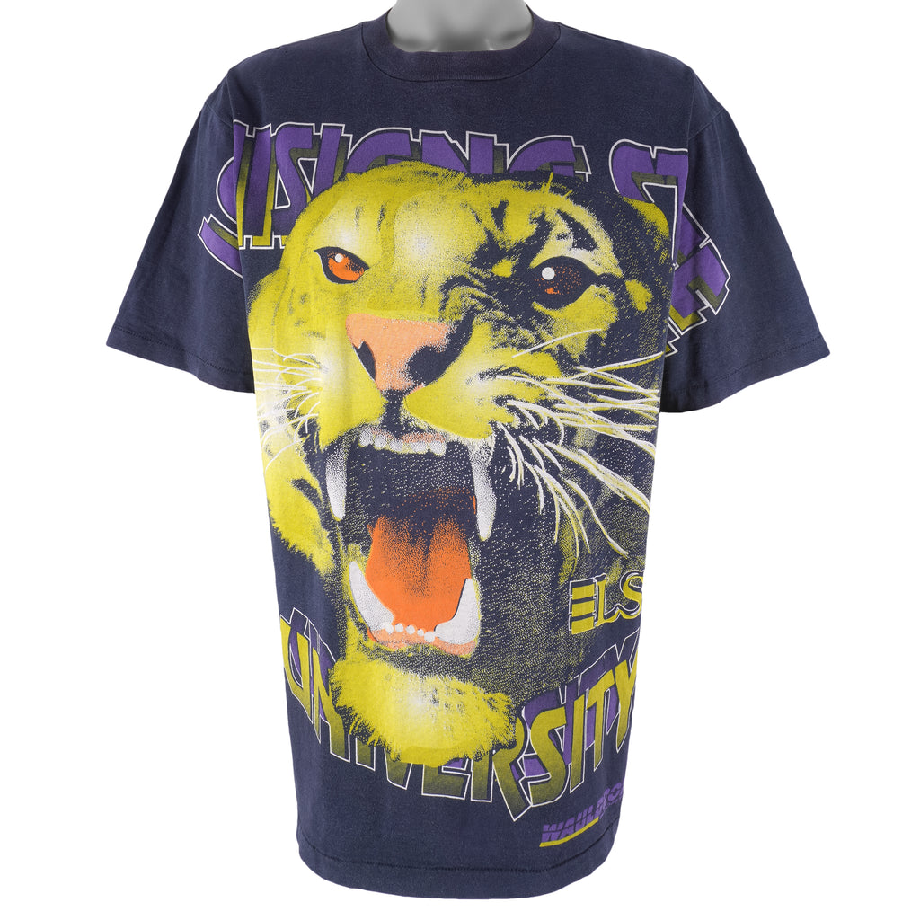 NCAA (Wauldron) - LSU Tigers Big Logo T-Shirt 1990s X-Large Vintage Retro College