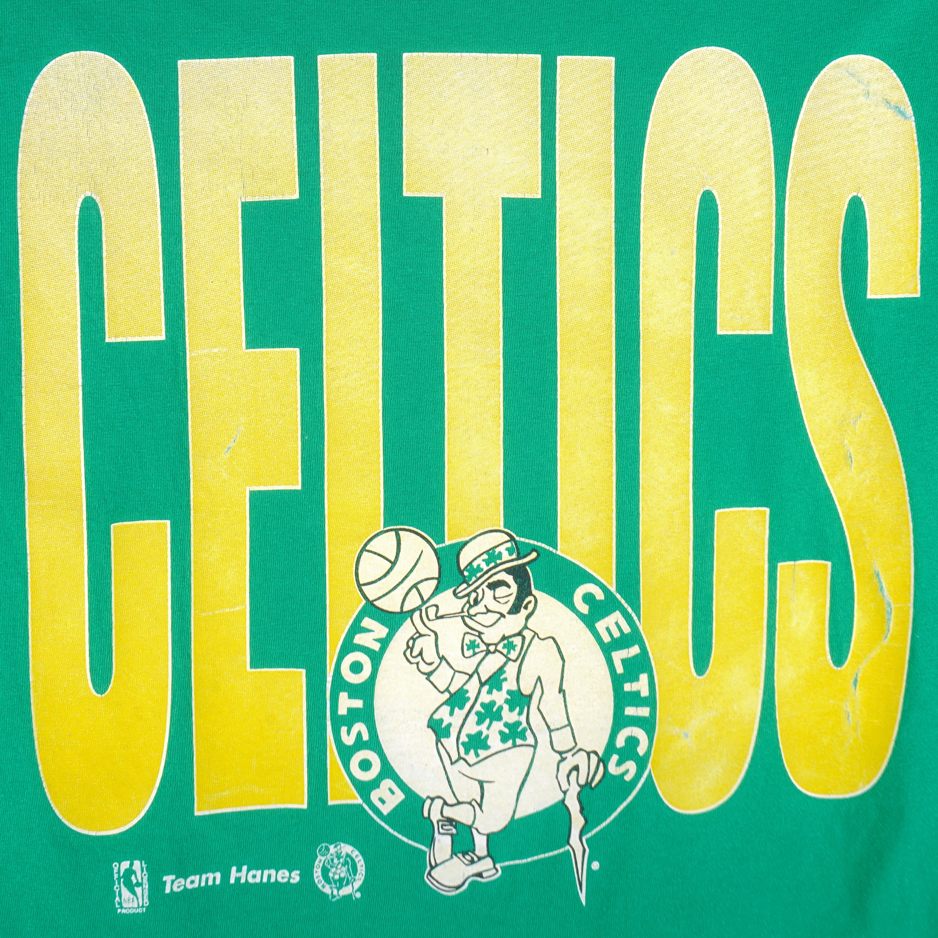 1990 Boston Celtics Zip Boys Salem Sportswear Caricature NBA T