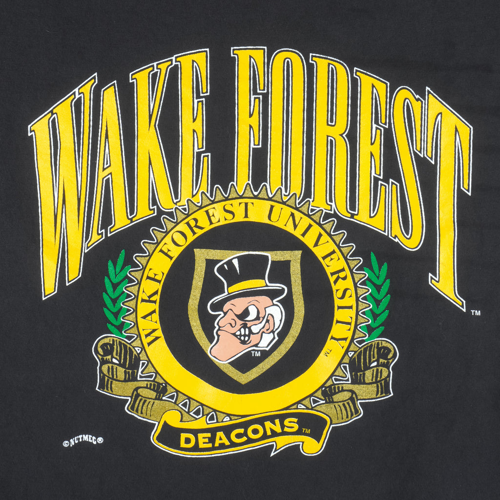 NCAA (Nutmeg) - Wake Forest Single Stitch T-Shirt 1990s X-Large Vintage Retro College