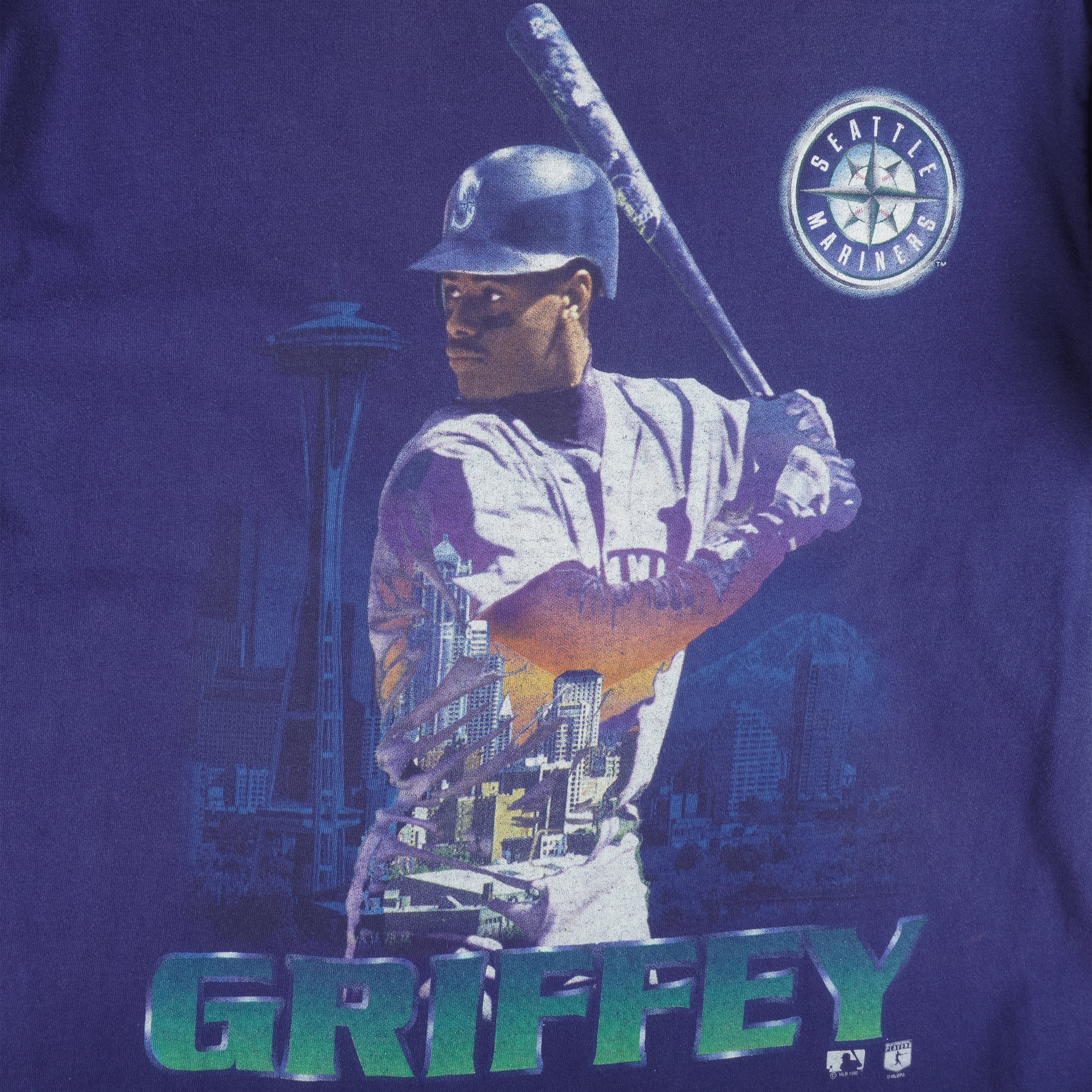 Retro Ken Griffey Jr Seattle Mariners THROWBACK Blue MLB Jersey