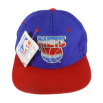 NBA (Competitor) - New Jersey Nets Embroidered Snapback Hat 1990s OSFA Vintage Retro Basketball