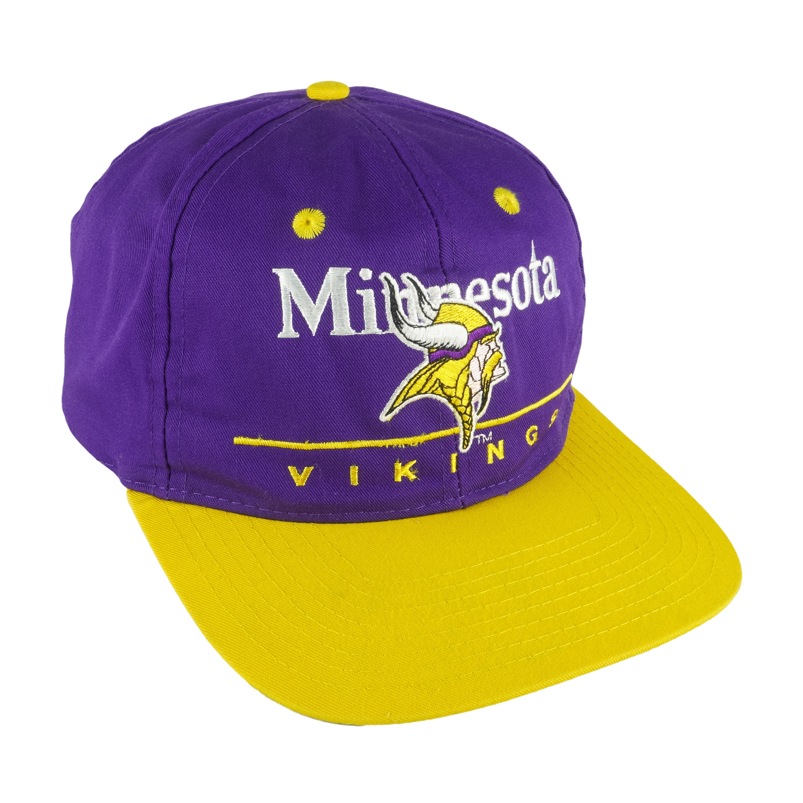 Vintage Minnesota Vikings Puma Strapback Hat NFL Pro Line