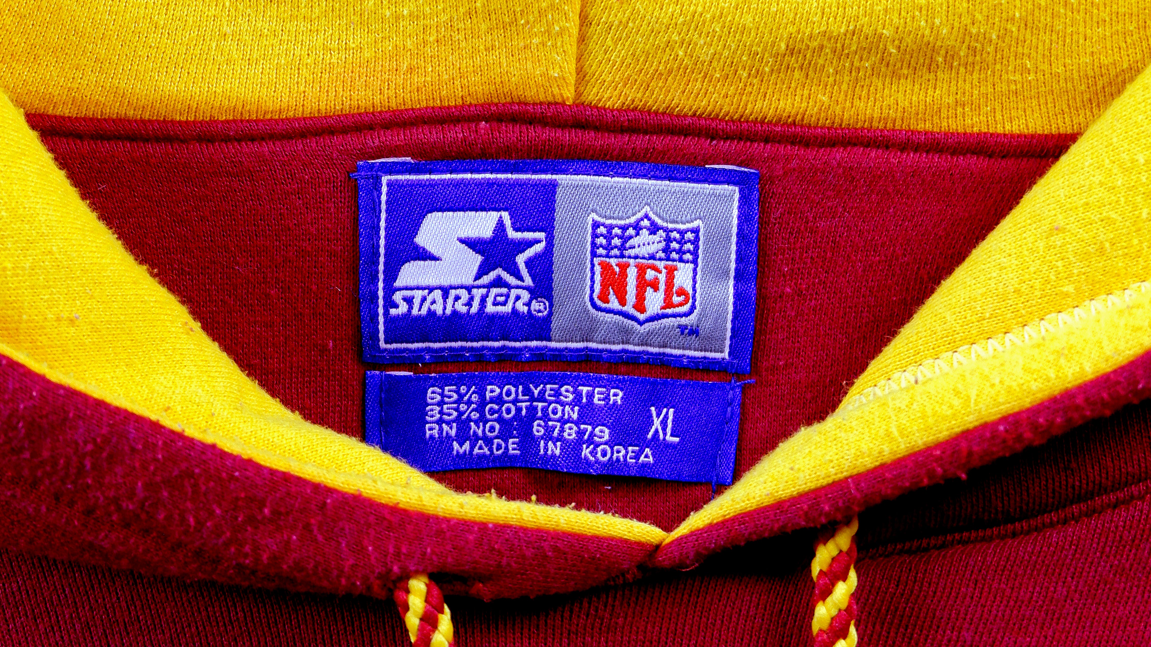 1990's WASHINGTON REDSKINS STARTER SWEAT TOP L - Classic American Sports