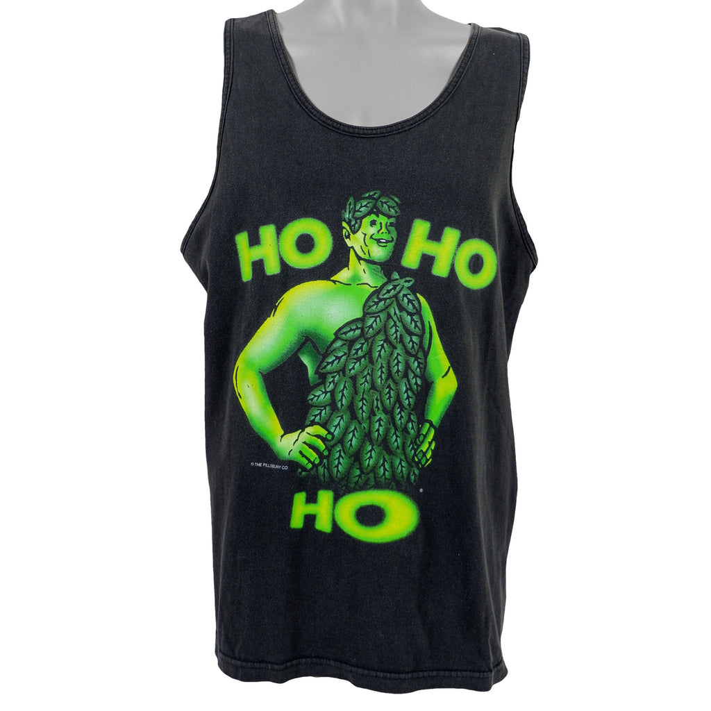 Vintage (TNT) - Ho Ho Ho Jolly Green Giant Tank Top 1990s Large