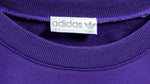Adidas - Purple & Blue Spell-Out Crew Neck Sweatshirt 1990s X-Large Vintage Retro