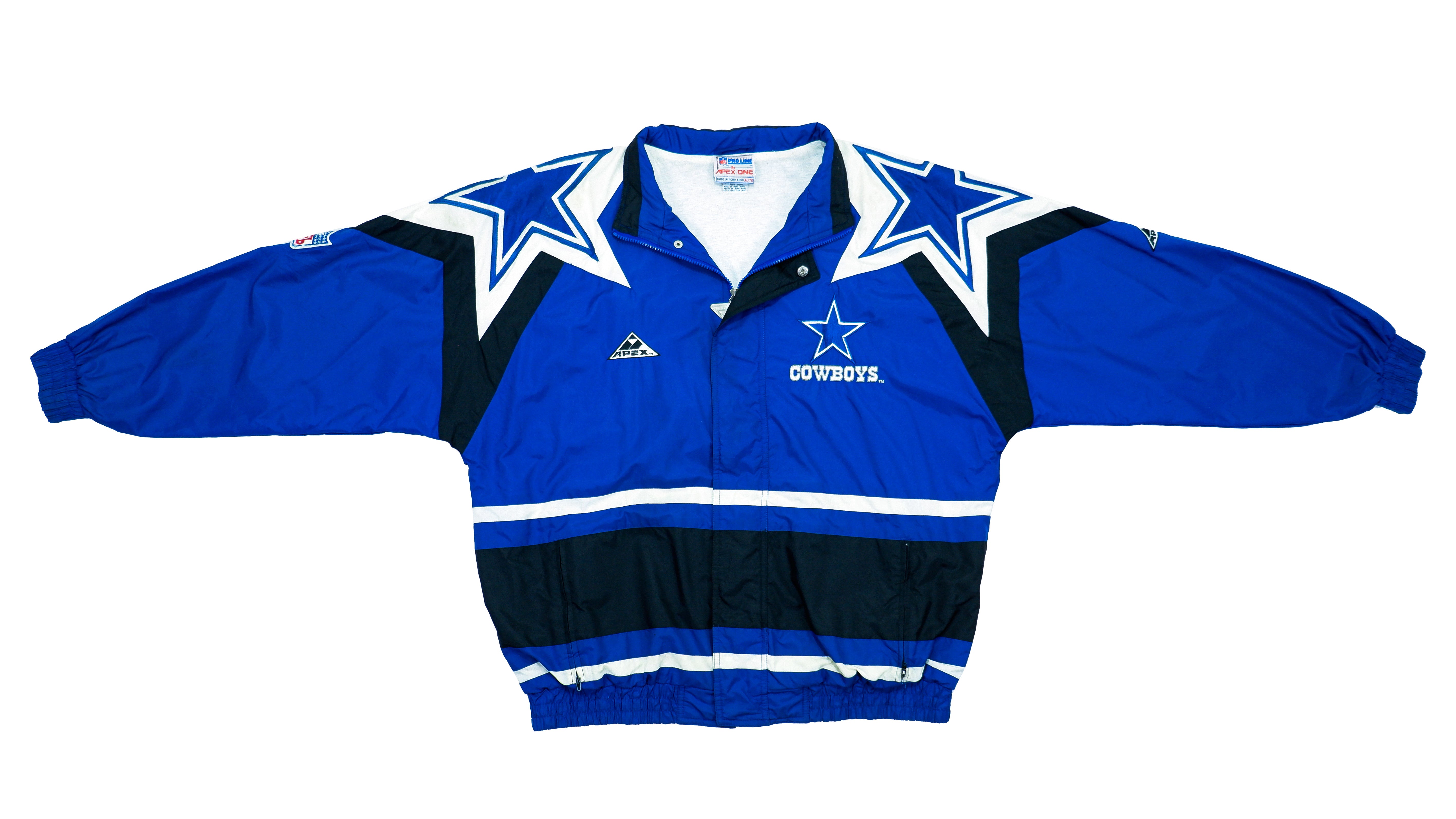 1990's DALLAS COWBOYS APEX ONE WINDBREAKER JACKET XL - Classic American  Sports