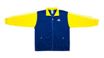 Adidas -  Blue & Yellow Giant Logo Track Jacket 1990s Large Vintage Retro