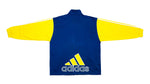 Adidas -  Blue & Yellow Giant Logo Track Jacket 1990s Large