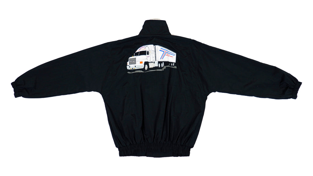 Vintage (Mack Truck) - Black Big Logo Racing Jacket 1990s Large Vintage Retro