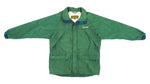 Timberland - Green Spell-Out Hooded Windbreaker 1990s Large