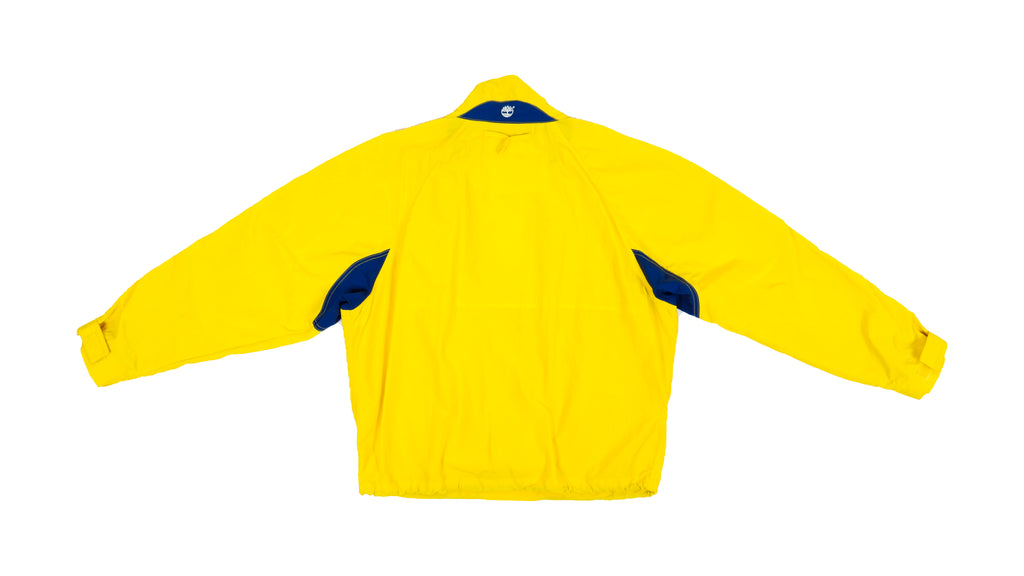 Timberland - Yellow 1/4 Zip Windbreaker 1990s Large Vintage Retro