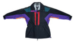 Helly Hansen - Black, Purple & Green Colorblock Jacket 1990s X-Large Vintage Retro 