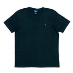 Ralph Lauren (Polo) - Black T-Shirt 1990s Medium Vintage Retro 