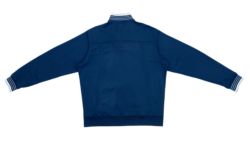 Vintage Lacoste - Navy Blue Spell-Out Track Jacket 1990s Large ...