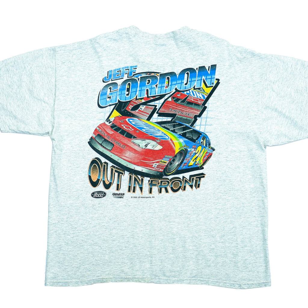 NASCAR (Chase) - Grey Jeff Gordon #24 T-Shirt 2000s X-Large Vintage Retro