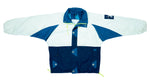 Helly Hansen - White & Blue Colorblock Jacket 1990s X-Large